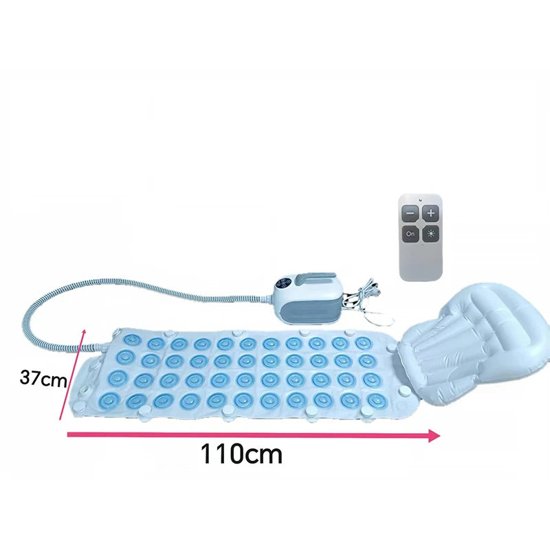Spa Bubble Bath Massager Portable Bathtub Massage Pad With Anti-Slip Pad And Inflatable Pillow For Family Relaxation Bathroom