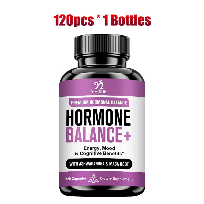 Buy 1 Get 1 Free! Hormone Balance Supplement, for Balances Estrogen, Stress Relief, Boosts Energy & Mood, Metabolism, Vegan
