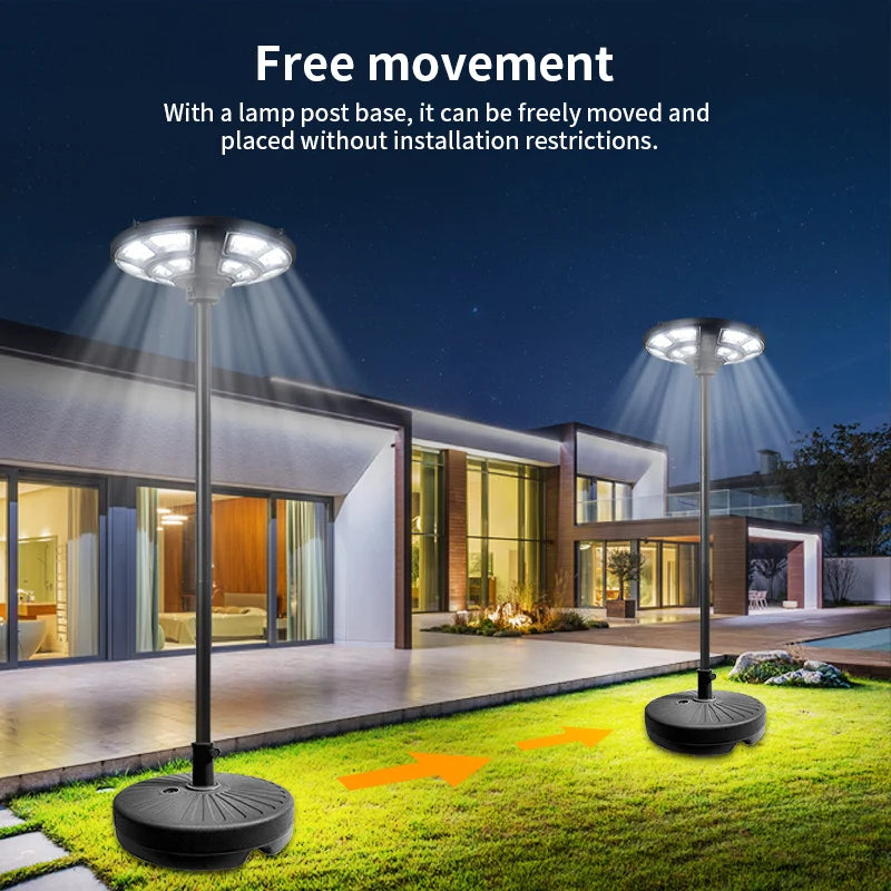 Solar-Powered Movable Garden Light: Waterproof, Energy-Saving Outdoor Lighting for Patio, Backyard – Easy to Install, Long-Lasti
