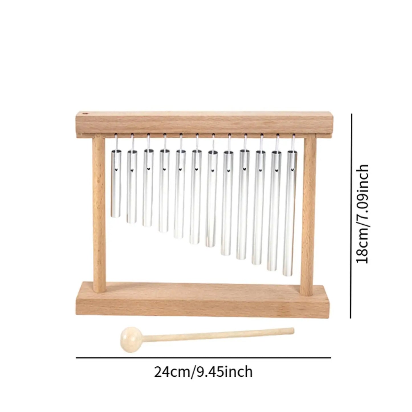Table Top Wind Chime Relaxing Hand Chimes for Practice Performance Classroom
