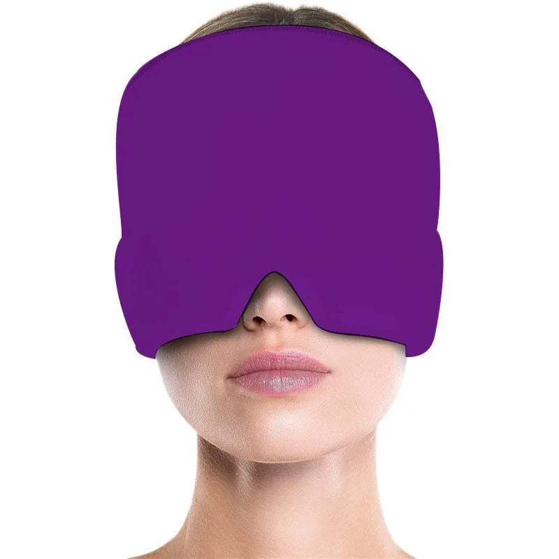 Migraine Relief Hat headache hat Gel Hot Cold Therapy Ice Cap For Relieve Pain Ice Hat Eye Mask Stress Pressure Pain Relief