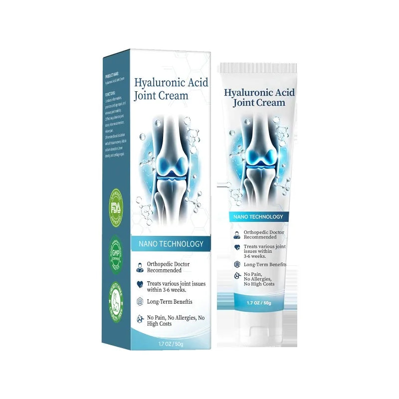 50g Joint Care Gel with Hyaluronic Acid Relieves Knee Lumbar Shoulder Neck Pain Soothes Muscles Reduces Stiffness Joint Cream