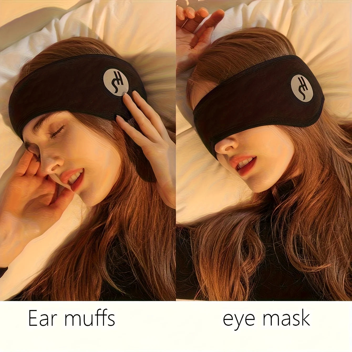 Adjustable Noise-Canceling Earplugs and Sleep Mask Set, One Eye Mask + Two Earplugs, - Comfortable and Fragrance-Free, Free of Parabens, Soft Light-Blocking Eye Mask, Ideal for Reading, Noise Reduction, Travel and Relaxation,