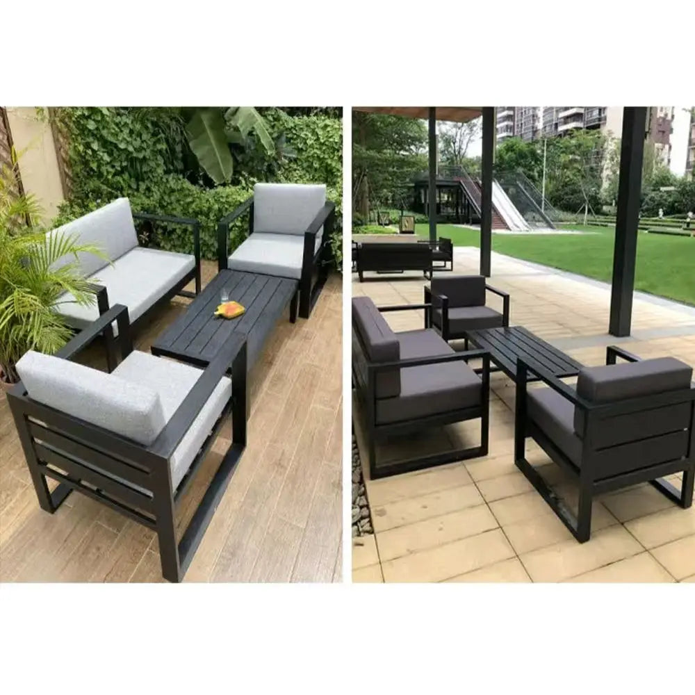 Best Price Aluminum Patio Sofa Garden Sofa Outdoor Sofas for Hotel Courtyard