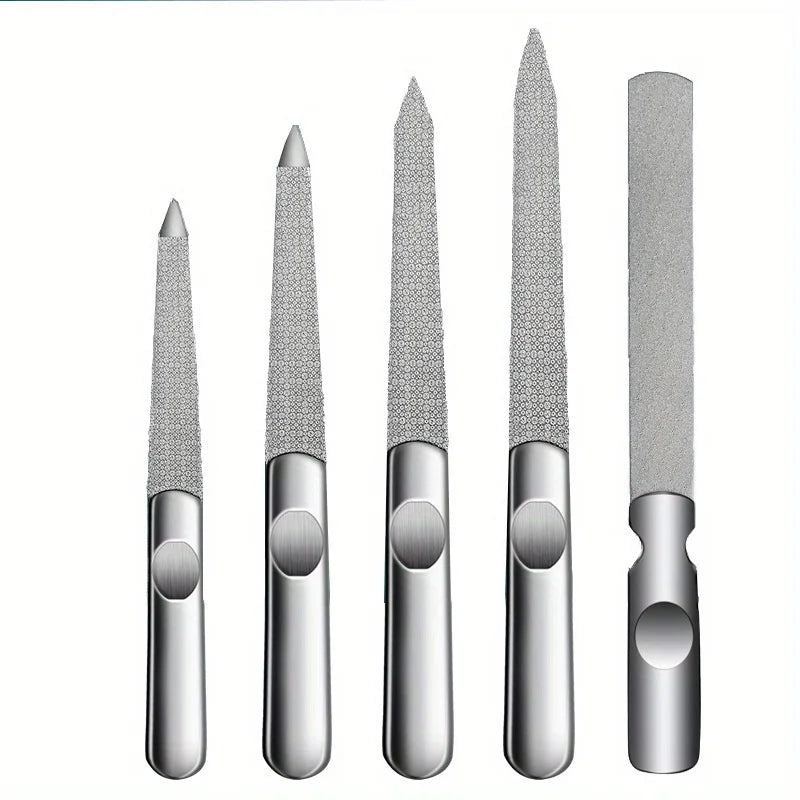 Nail File Stainless Steel Professional Exfoliating Double Sides Sandpaper For Professional Finger Toe Nail Care Tools nail art