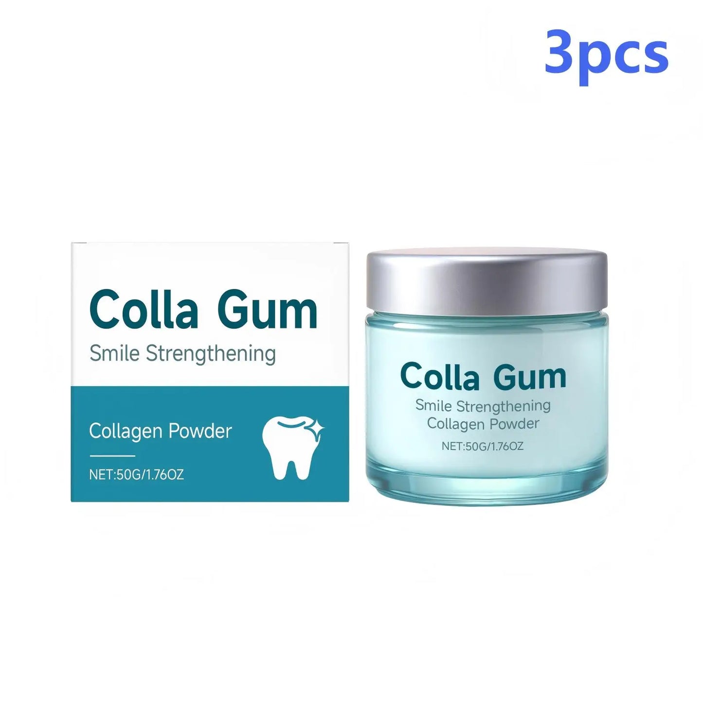 Tooth Powder for Brushing Teeth Whitening Products Plaque Remover Gum Protection Collagen Powder Hydroxyapatite Toothpaste 50g