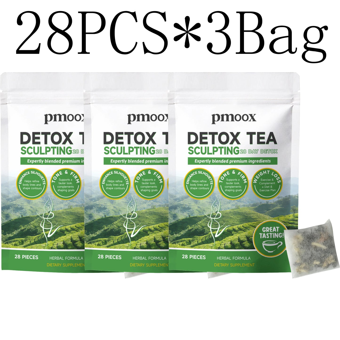 Premium Herbal Blend Tea Formula, Helps with Weight Loss, Tightens the Abdomen, and Enhances Curves – Portable Herbal Tea
