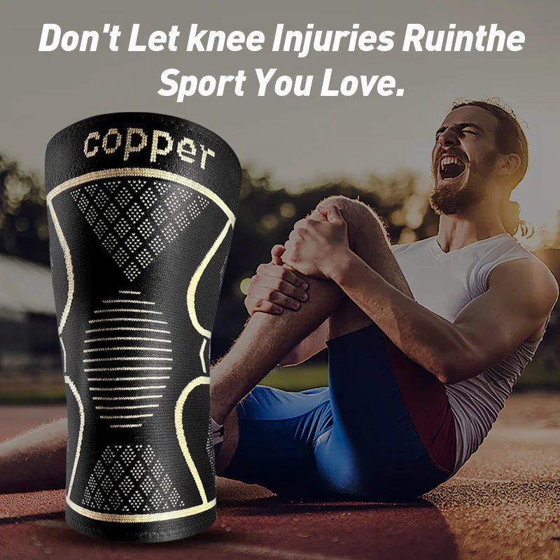 2-Pack Copper Ion Sports Knee Pads