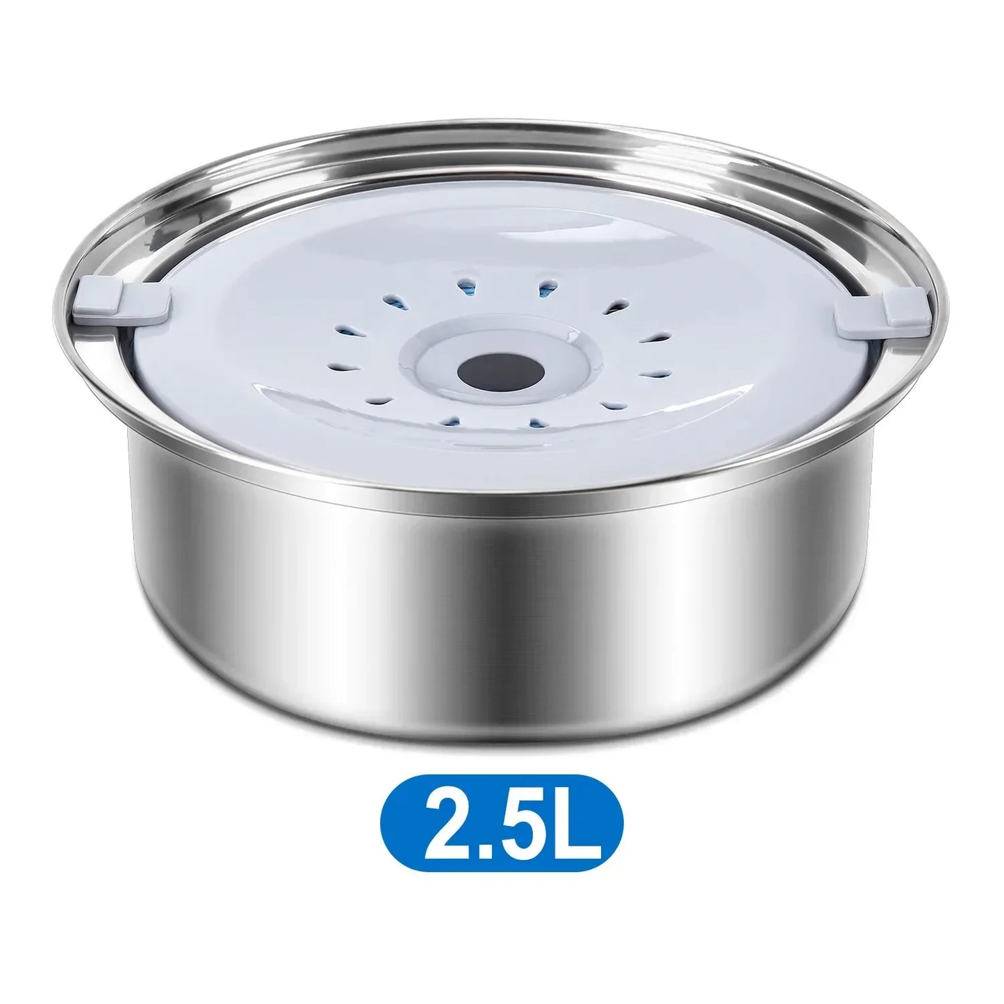 2L,3L Pet Floating Bowl Stainless Steel Non-Wetting Mouth Water Dispenser Portable Water Drinker Pet Supplies for Dog Cat