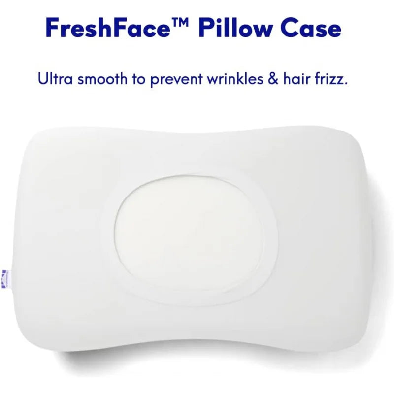 Deep Sleep Pillow, Patented Ergonomic Contour Design for Side & Back Sleepers, Orthopedic Cervical Shape Gently Cradles Head