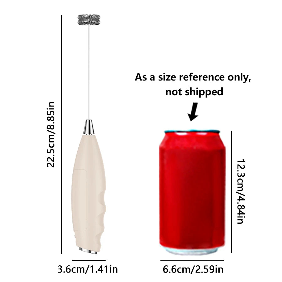 Mi Milk Frother Handheld Foam Maker For Latte Mini Whisk Coffee Cappuccino Frappe Matcha Hot Chocolate Egg Beater Drink Mixer