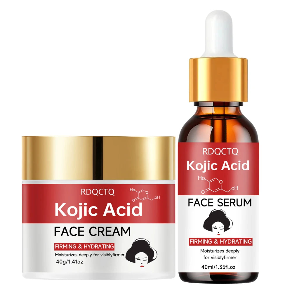 Niacinamide Serum and Moisturizer Cream 2-Piece Set Deep Hydration Skin Firming Visible Results Daily Skincare Routine for All S