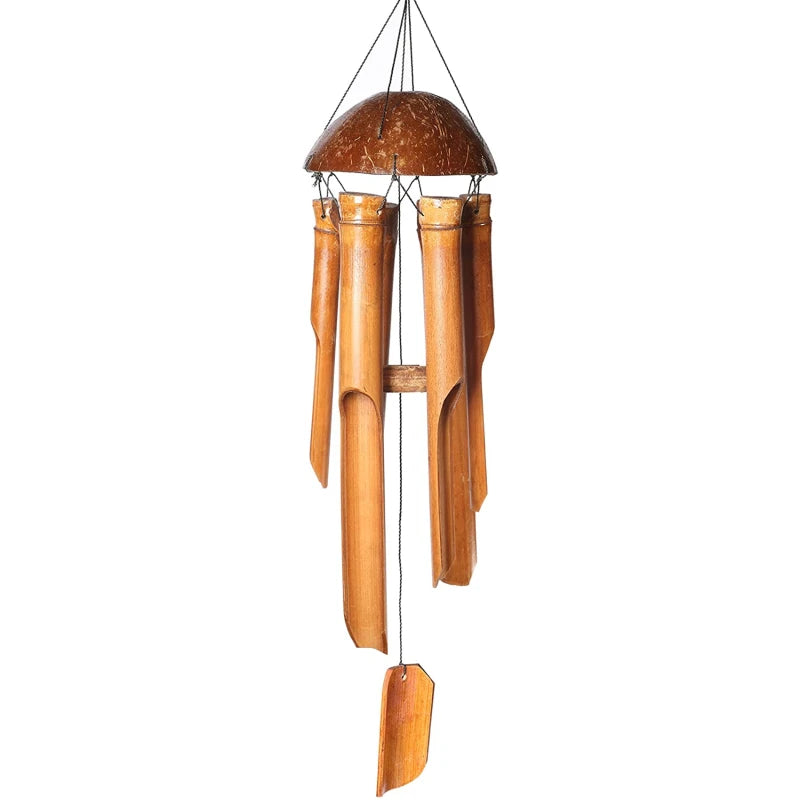 Natural Handmade Bamboo Tube Wind Chime wind Bell for Outdoor indoor Home Garden Patio Tree Decor Ornaments