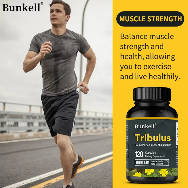 Tribulus for Men Extract - Herbal Supplement, Extra Strength, Enhance Athletic Performance, Endurance, Energy, and Immunity
