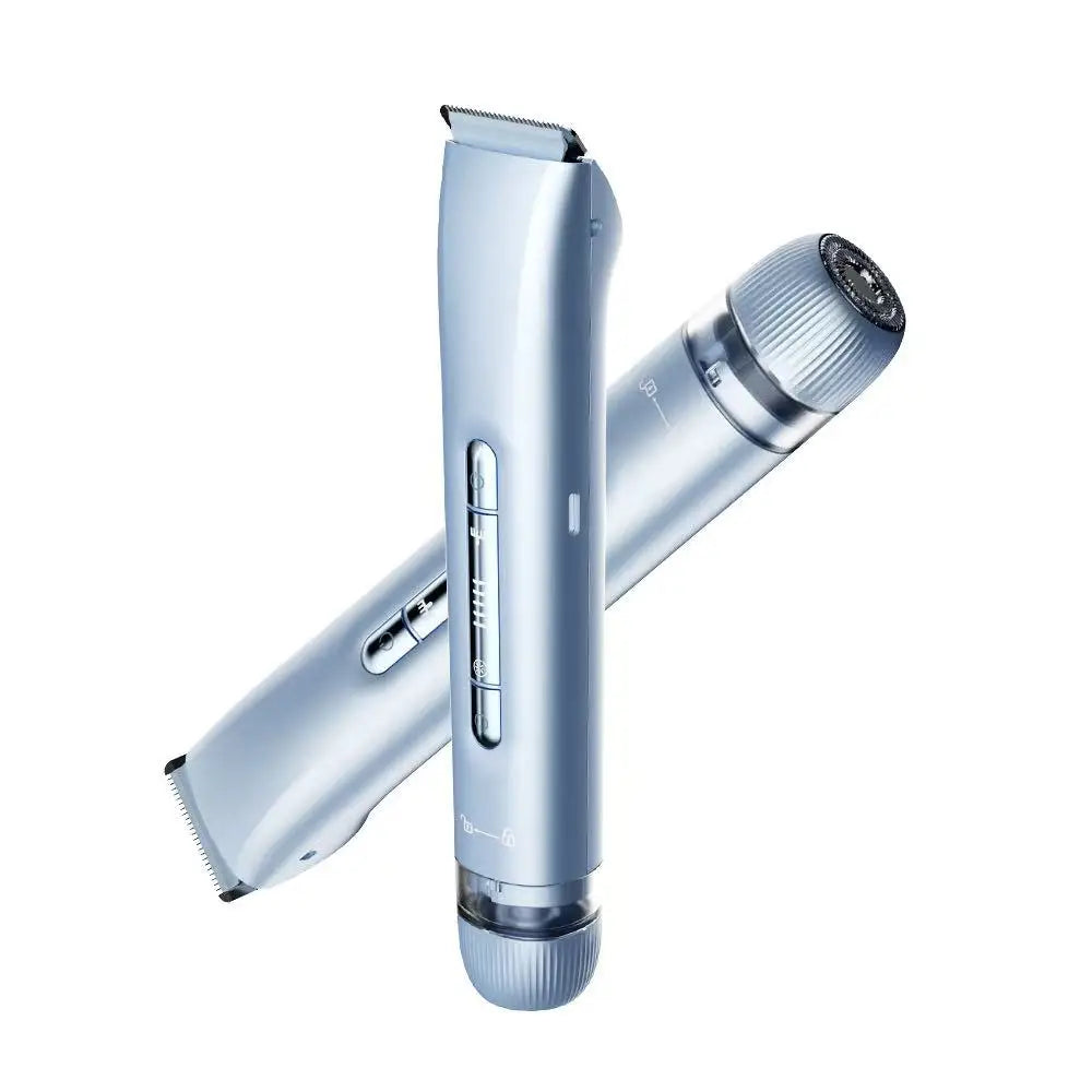 Electric Razors for Women 2-in-1 Rechargeable Bikini Trimmer Painless Body Hair Remover for Ladies Pubic, Legs, Face, Underarms