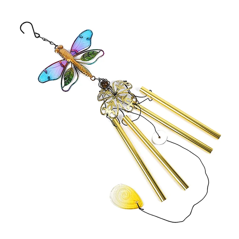 AFOURT-Wind Chime Glass Gardening Wind Chimes Pendant High Quality For Wall Window Door Ornaments