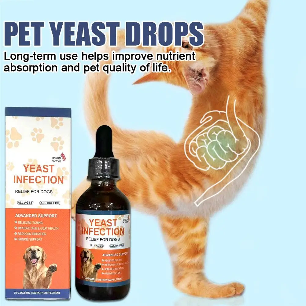 60ML Dog Pet Drops Gentle Care Supplement To Maintain Healthy Coat and Skin for Dogs PET CARE