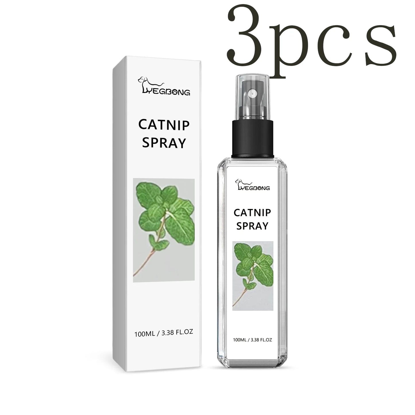 Catnip Spray for Cats - Calms Anxiety & Reduces Stress, Boosts Pet Vitality, Cat Emotional Health & Calming Care Spray