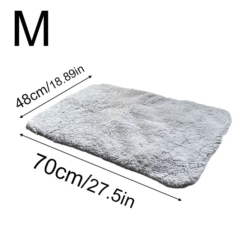 Self-Heating Pet Pads Blanket Puppy Pad Warm Cushion Mat for Cats Dogs Washable Pets with Thermal Body Heat Reflecting Core Pad