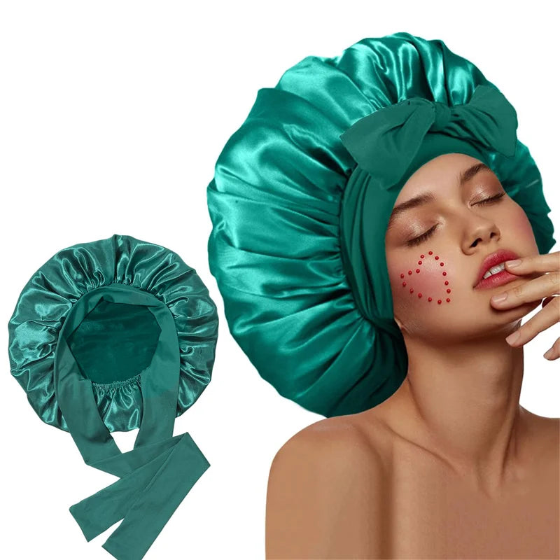 Satin Bonnet Silk Bonnet for Sleeping Hair Bonnet Adjustable Bonnet Sleep Bonnet Night Cap Bonette for Women Curly Hair