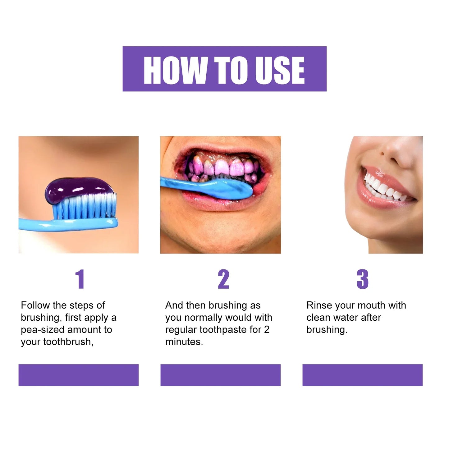 Teeth Whitening Toothpaste Remove Plaque Stains Cleaning Oral Hygiene Dental Bleach Corrector Tools Fresh Breath Beauty Care