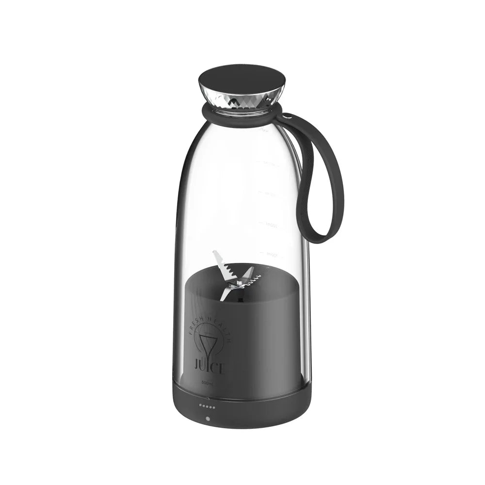 500ml Portable 2400mAh Wireless Fruit Mixers USB juicer Fresh Juice Bottle Blender Plus 6 Blades Food Milkshake Ice Crush Cup