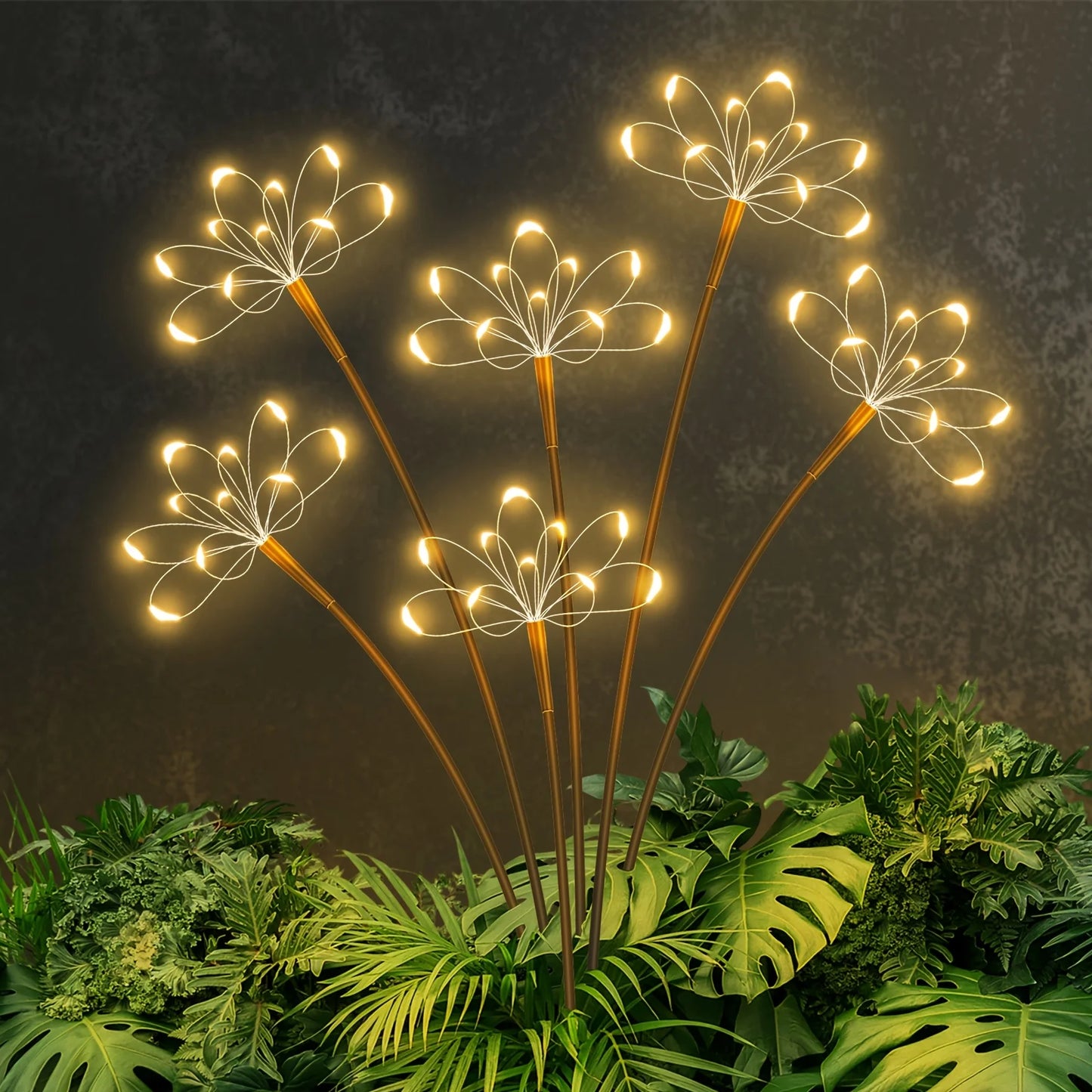 Solar Garden Lights Waterproof Solar Swaying Fairy Light Outdoor Waterproof Lamp for Yard Patio Walkway Wedding Christmas Decor
