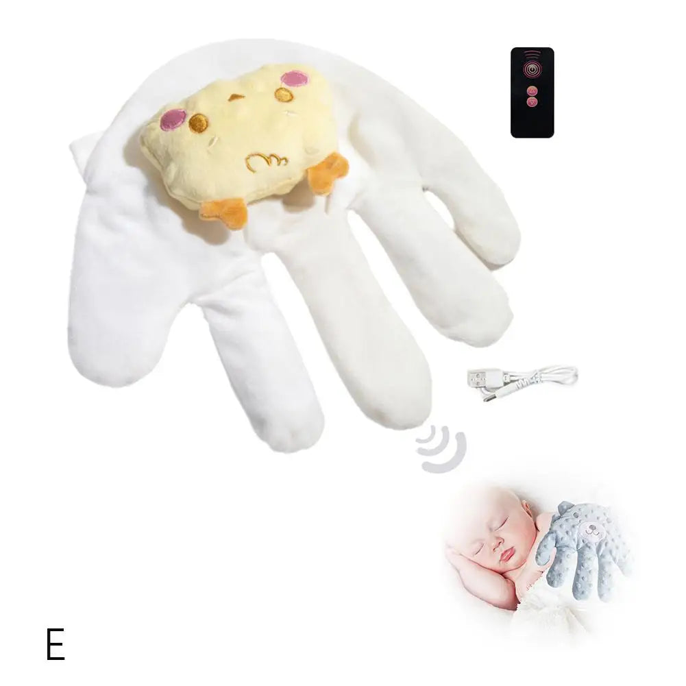Soothing Baby Sleep Aid Pillow Automatically Slaps Plush Palm To Coax Sleep Artifact Anti-fright Comfortable Electric Safety
