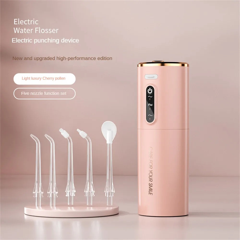 XIAOMI Oral Irrigator Portable IPX7 Waterproof Rechargeable Dental Water Flosser 3 Modes Teeth Cleaner 280ML Dental Water Jet