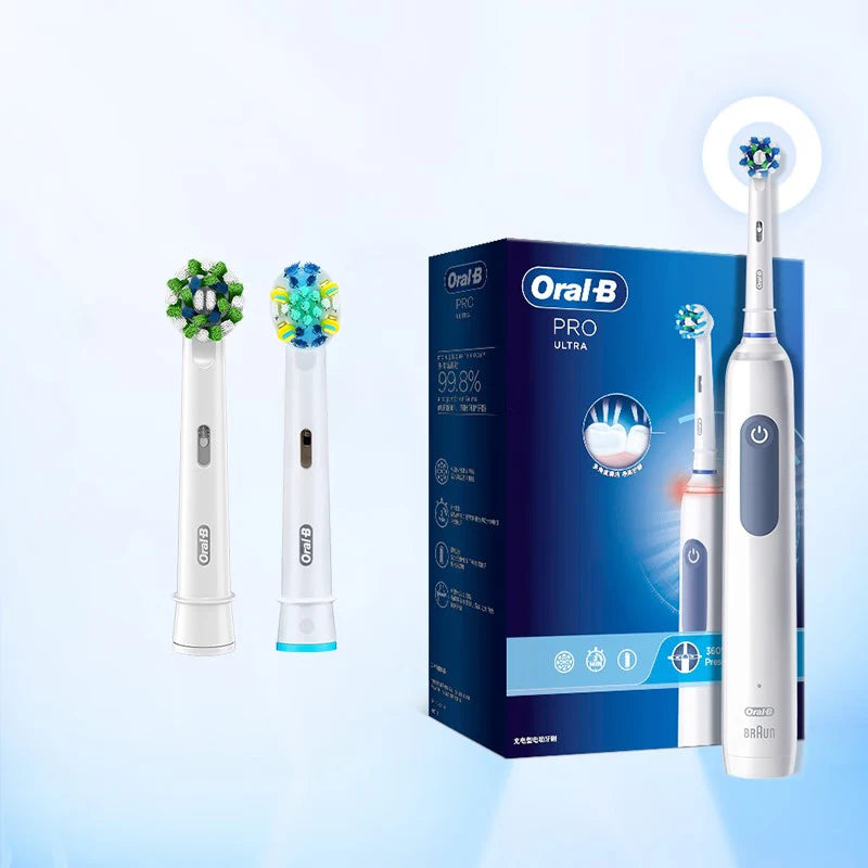 Oral B PRO ULTRA Electric Toothbrush 3 modes and 3 electric modes Adult electric toothbrush Black, white, blue, pink