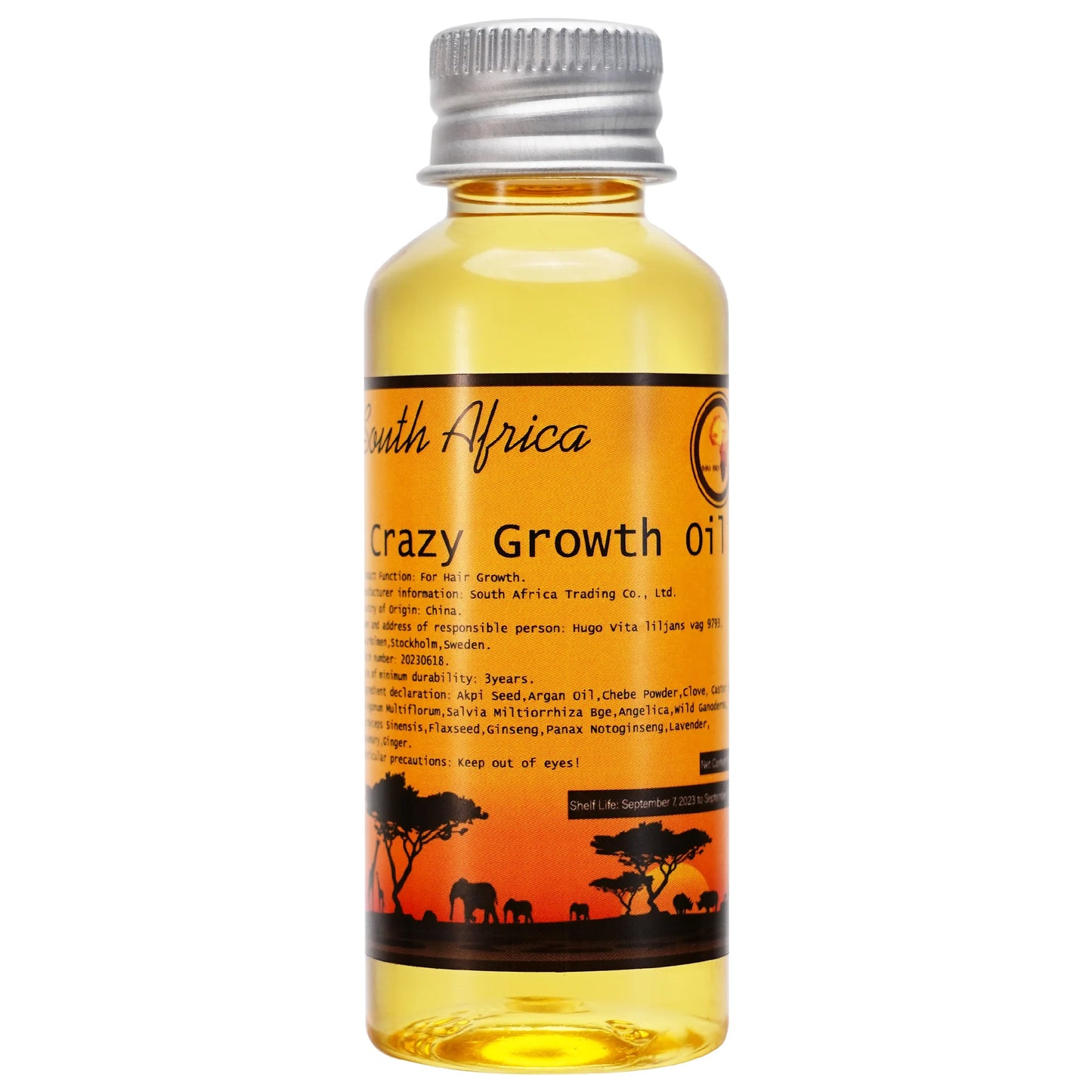 African Layden Oil Made by Ancient Methods GROW YOUR HAIR FASTER LONGER Visible Results Stop Breakage Promotes Hair Growth