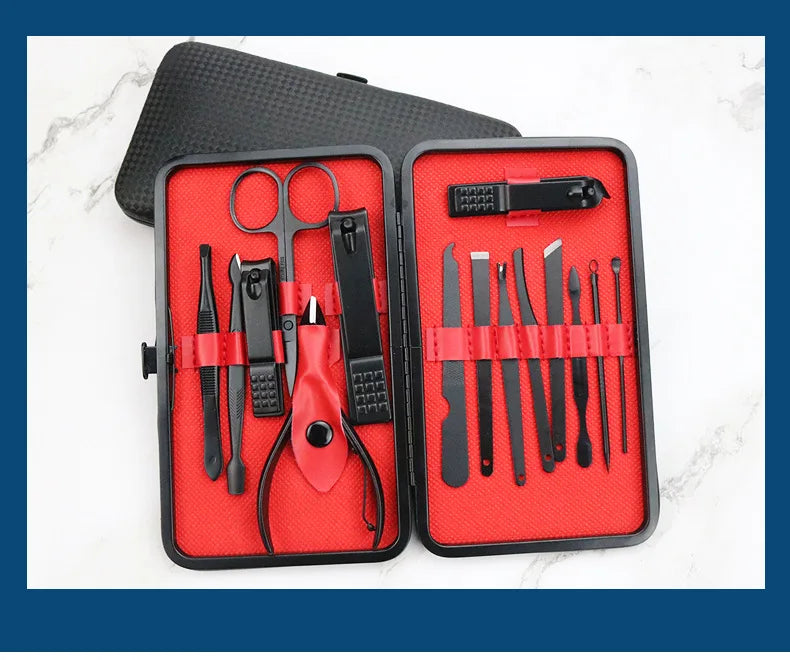 Nail Clippers Manicure Tool Set With Portable Travel Case Dead Skin Clippers Cuticle Nippers And Cutter Kit Nail Clippers