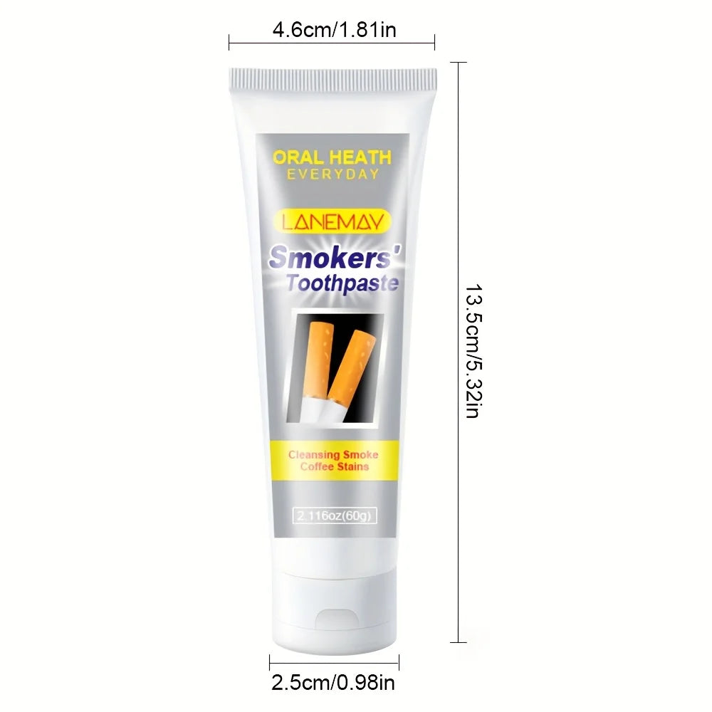 Smokers' Toothpaste for Sensitive Teeth & Gums - Heavy-Duty Cigarette Smoke & Coffee Stain Remover Formula, Enamel, Fresh Breath
