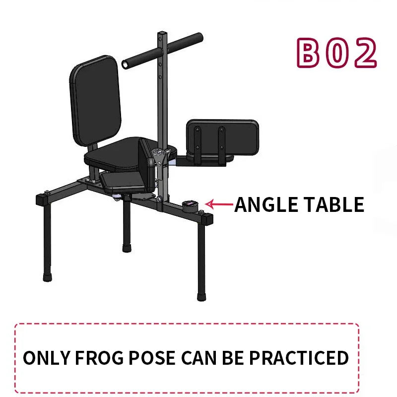 Soft Open Leg Stretching Machine, New Type Frog Splits Flexibility Trainer, 2 in 1 Leg Stretching Steel Frame