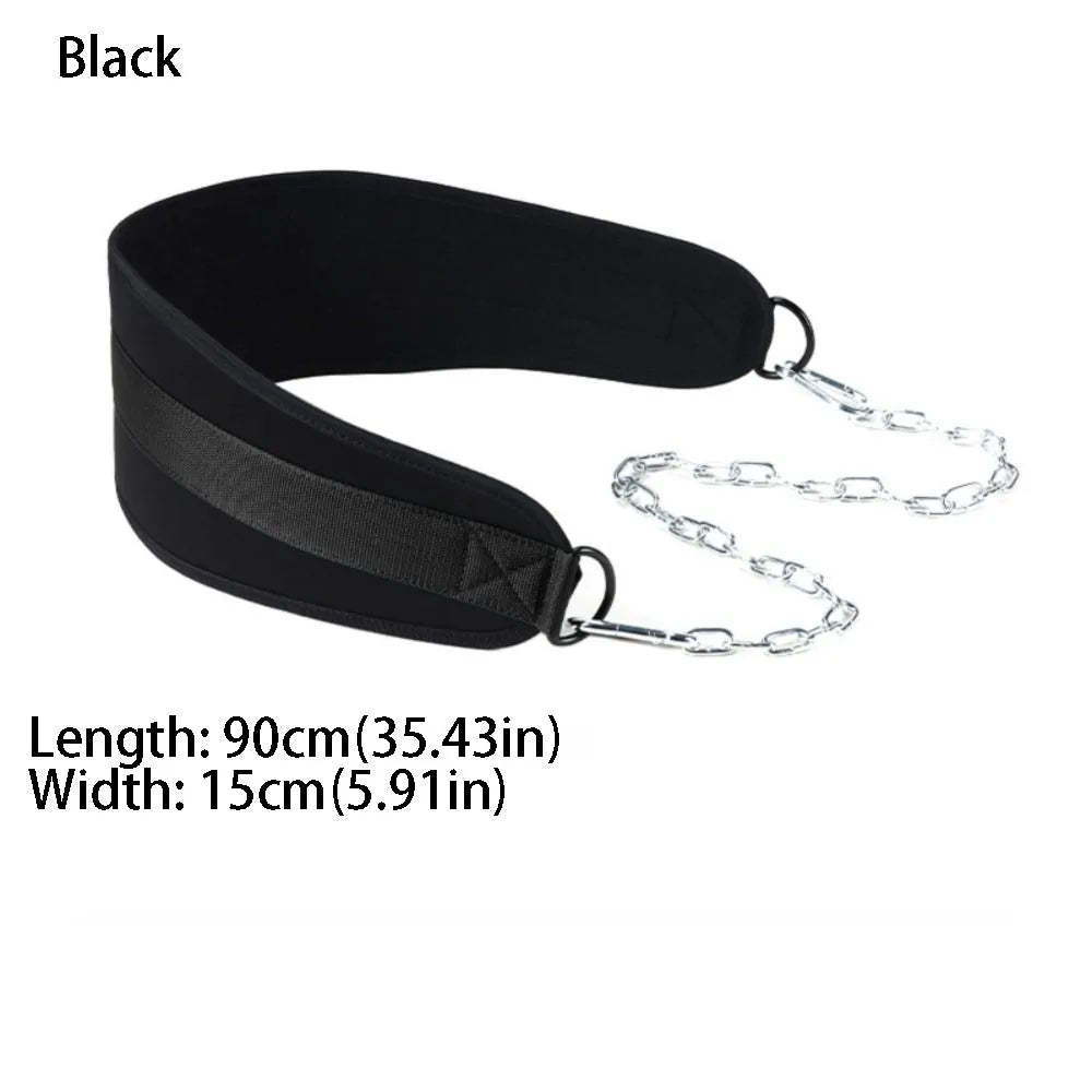 Training Fitness With Chain Pull-up Belt Weight Lifting Workout Belt Weighted Dip Belt Fitness Equipment Dip Belt Weight Lifting