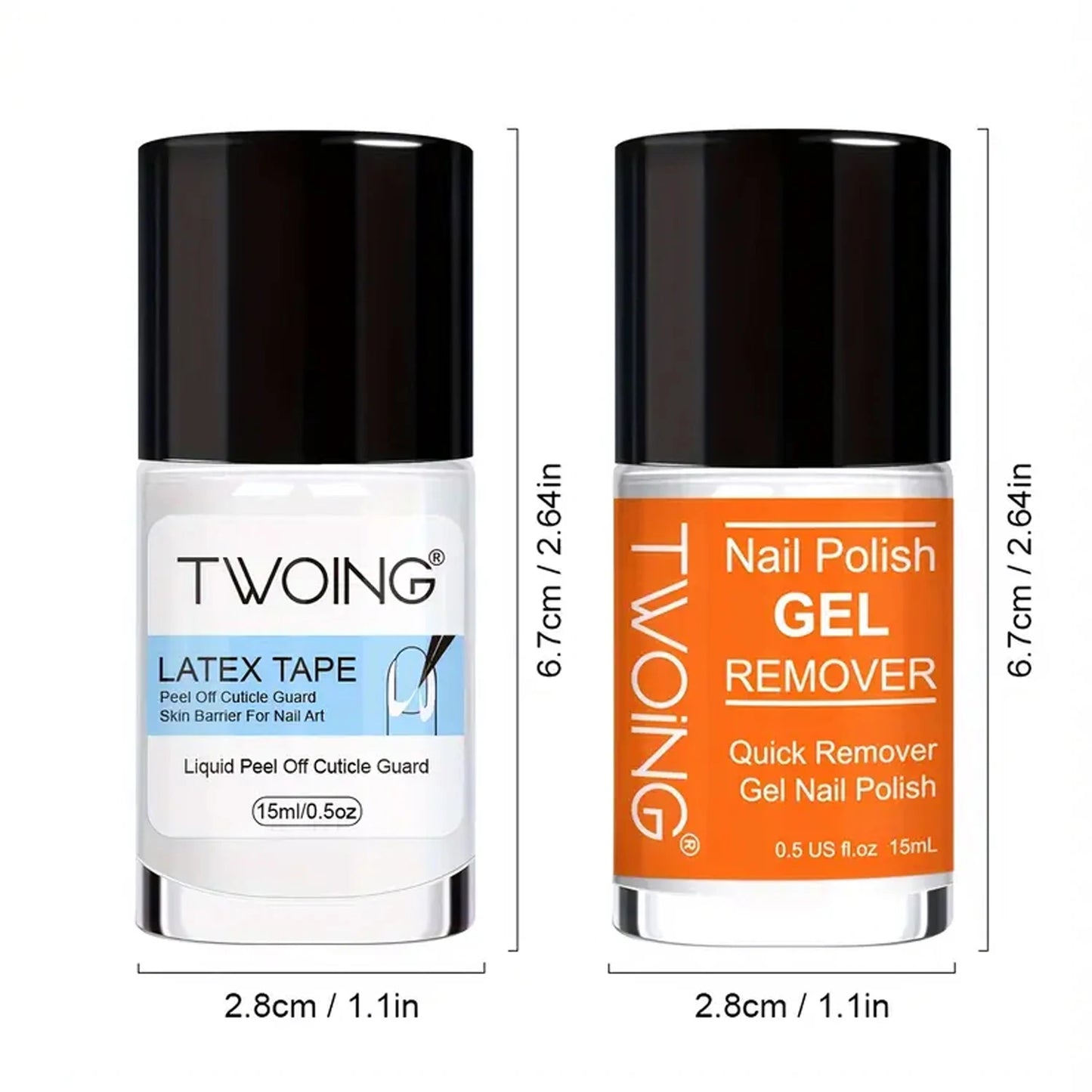 Nail Polish Gel Remover Set,2-5 Minutes Quick Remover Polish,With Gel Nail Polish Remover ,Nail Latex Tape,For Nail Salon Care