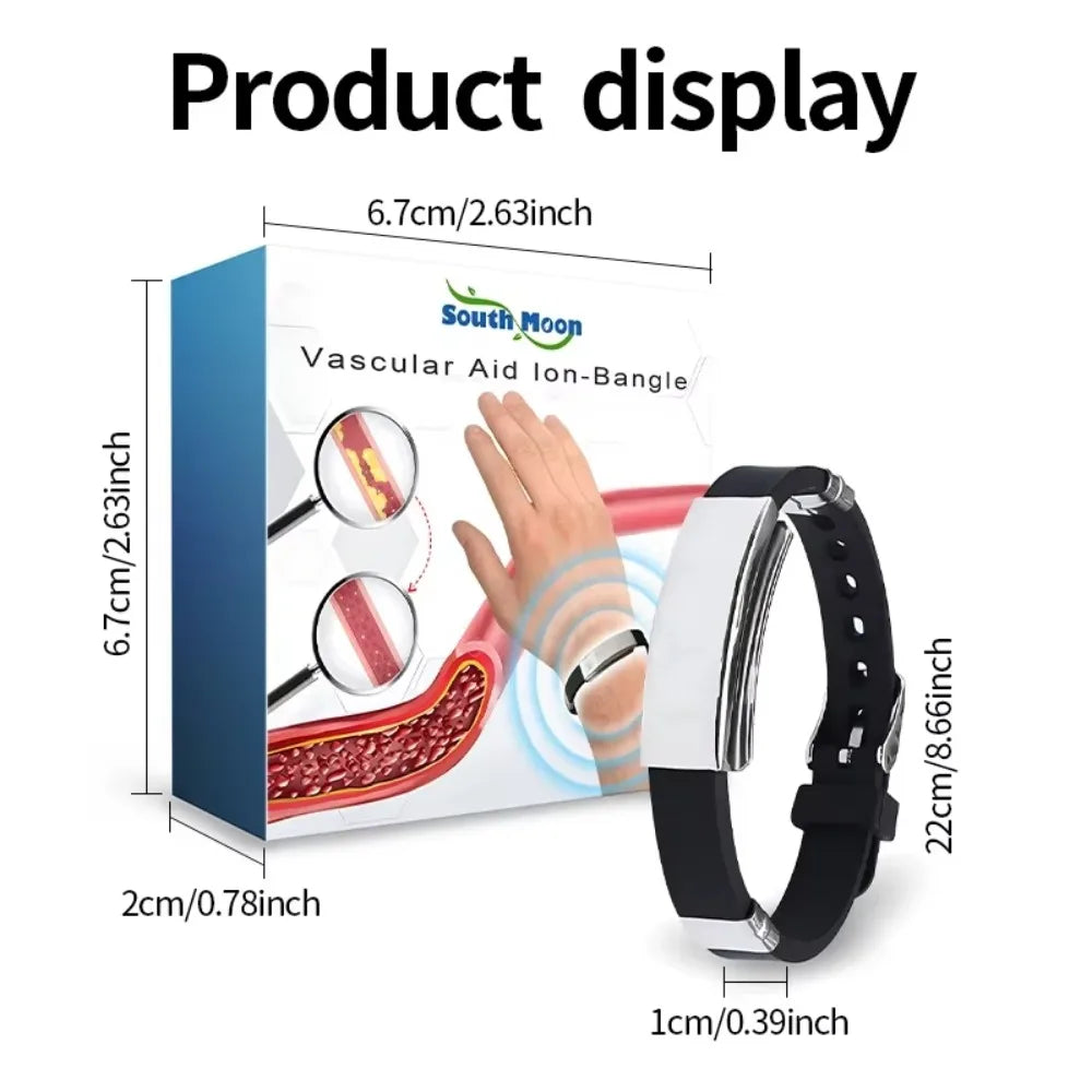 Diabetes Treatment Blood Glucose Regulator Ring Control Hypertension Promote Blood Circulation Ions Bracelet