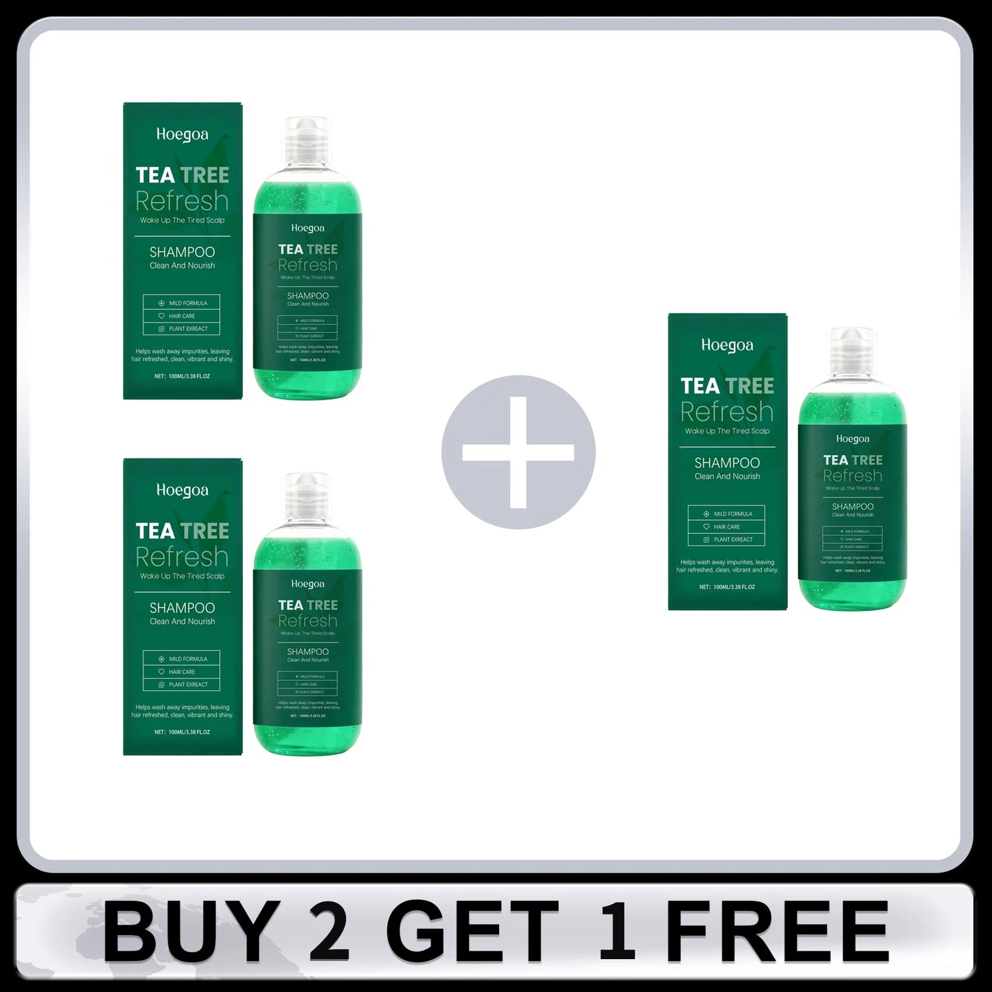 Tea Tree Shampoo Oil Control Cleaning Hair Nourishing Refresh Scalp Strengthen Hair Roots Reduce Dryness Anti Frizz Hair Care