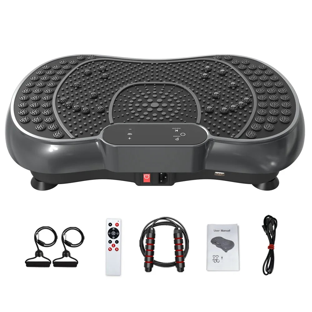 Vibration Plate 99 Intensity Levels Fitness Equipment for Home Full Body Workout Muscle Building Massager Sports Device