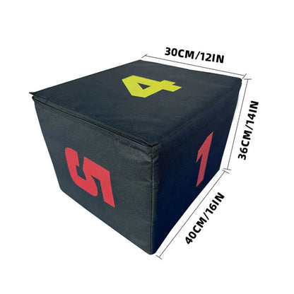 Step Box Plyometric Jump Box Anti Slip Platform and Jumping Agility Box for Lunges Home Gym Conditioning Gymnastics Equipment
