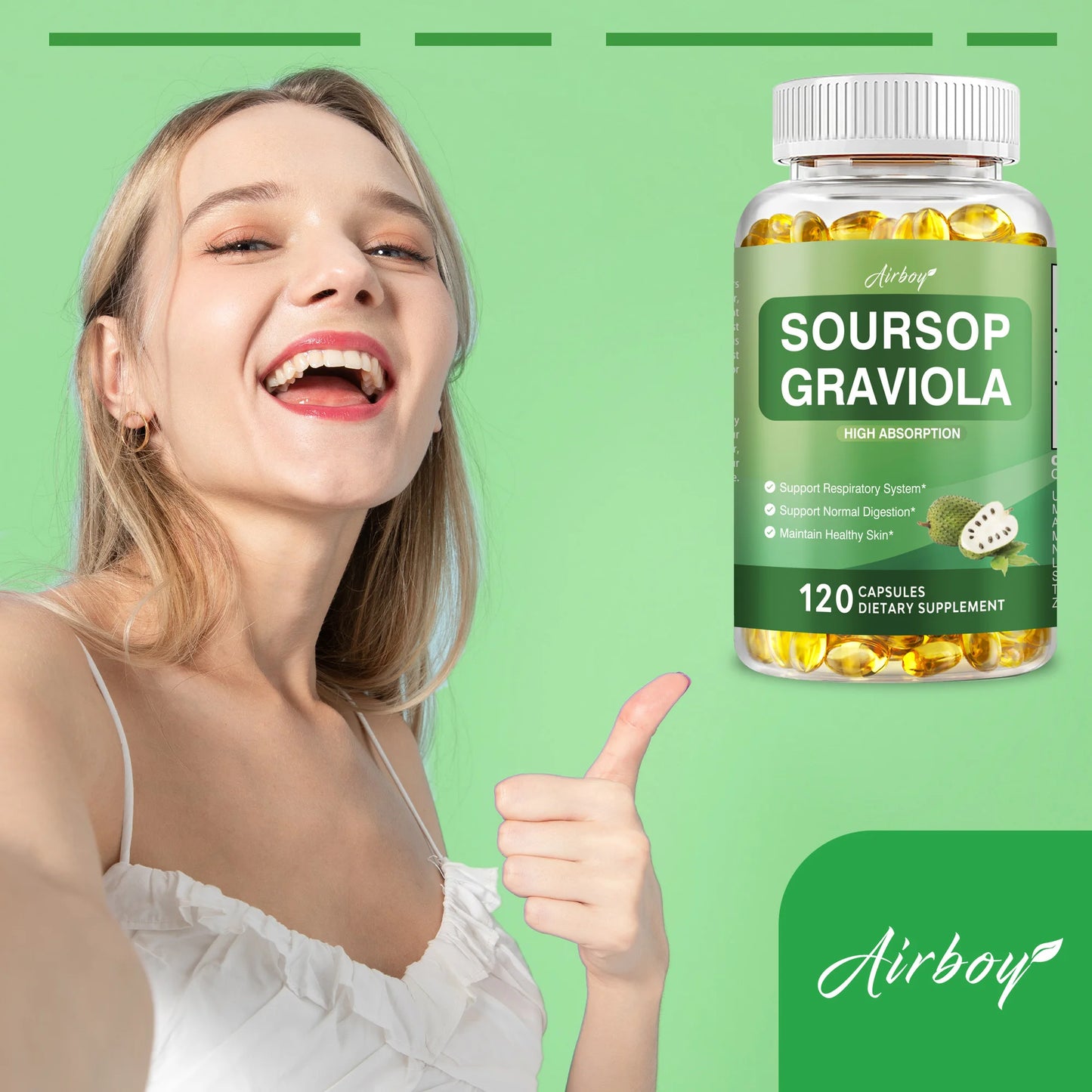 Soursop Graviola - 120 Capsules