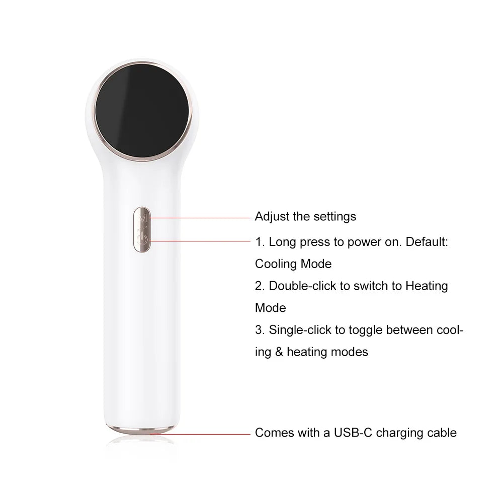 2-in-1 Hot and Cold Ice Therapy Device: The cold mode helps reduce swelling, while the hot mode promotes absorption
