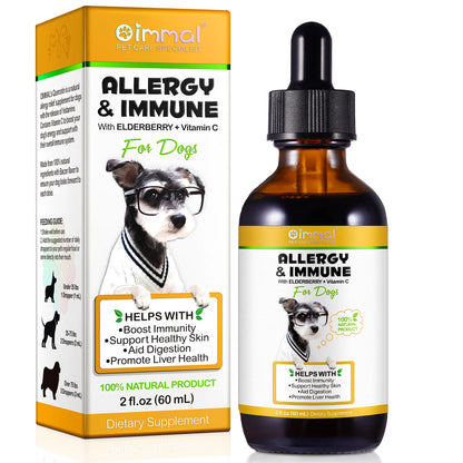 Oimmal Allergy Immune with Elderberry Vitamin C Help with Boost Immunity Support Healthy Skin Promote Liver Health Aid Digestion