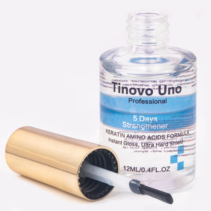 Tinovo Uno 5 Days Nail Strengthener Keratin Bio Formula Nail Care Products Lacquer Top Coat Natural Dry Enamel Repair Manicure