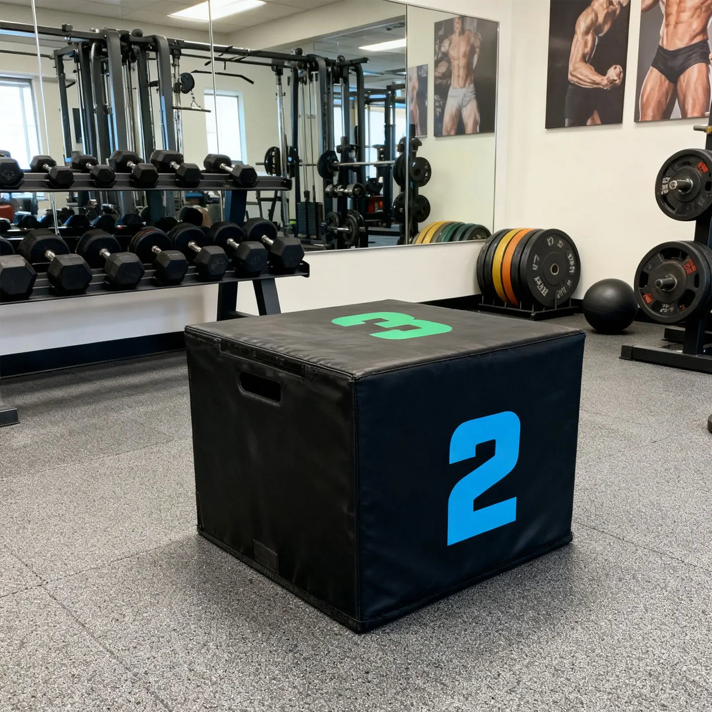 Step Box Plyometric Jump Box Anti Slip Platform and Jumping Agility Box for Lunges Home Gym Conditioning Gymnastics Equipment