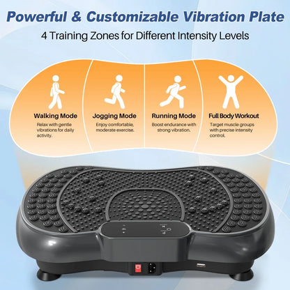 Vibration Plate 99 Intensity Levels Fitness Equipment for Home Full Body Workout Muscle Building Massager Sports Device