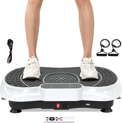Vibration Plate 99 Intensity Levels Fitness Equipment for Home Full Body Workout Muscle Building Massager Sports Device
