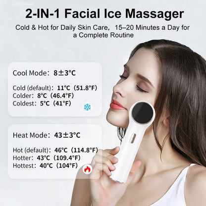 2-in-1 Hot and Cold Ice Therapy Device: The cold mode helps reduce swelling, while the hot mode promotes absorption