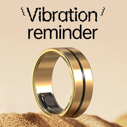 Smart Ring with Vibration Reminder, Call & Message Notification Ring, Silent Alerts, Health Tracking, Stress & Heart Rate