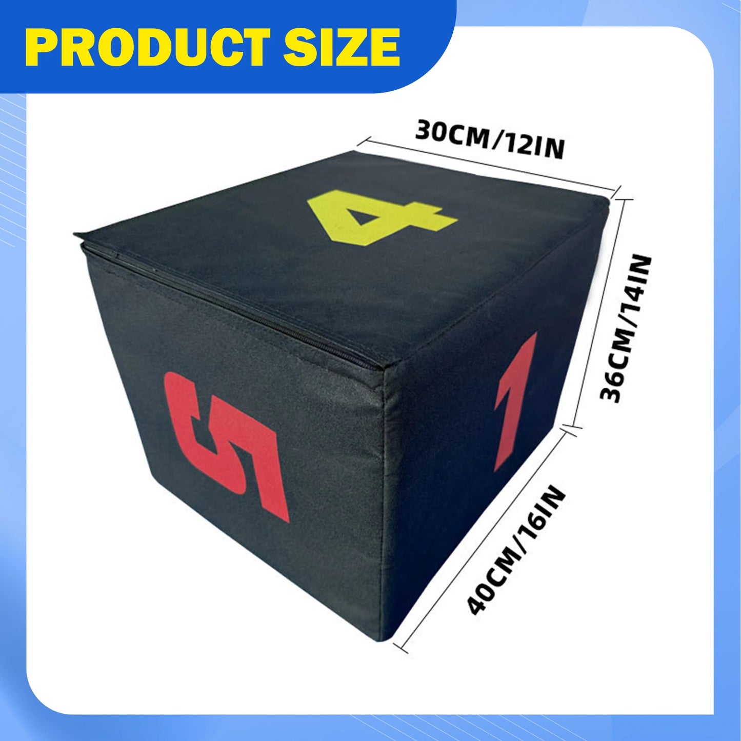 Step Box Plyometric Jump Box Anti Slip Platform and Jumping Agility Box for Lunges Home Gym Conditioning Gymnastics Equipment
